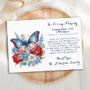 Search for butterfly memorial cards Celebration of life