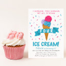 Search for scream for ice cream invitations Summer
