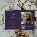 Search for purple engagement party invitations We're engaged