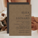 Search for leather wedding invitations Elegant