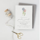 Search for modern gender reveal invitations Greenery