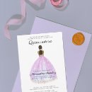 Search for purple gold quinceanera invitations Glitter