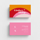 Search for retro business cards Makeup artist
