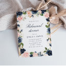 Search for modern rehearsal dinner invitations Blue
