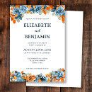 Search for navy and rust wedding invitations Floral