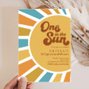 Search for one in the sun birthday invitations Boho
