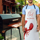 Search for lobster aprons sea