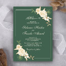 Search for green leaves border wedding invitations Leaf
