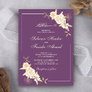 Search for purple and ivory wedding invitations Cream