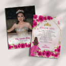 Search for princess thank you cards Quinceañera