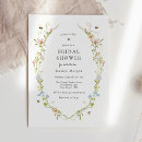 Search for meant to bee bridal shower invitations Wildflower