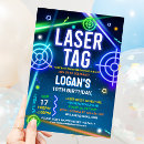 Search for laser tag birthday invitations Boy