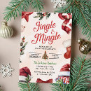 Search for cute christmas invitations Jingle and mingle