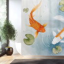 Search for japanese style shower curtains Koi