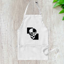 Search for black skull aprons White