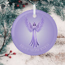 Search for purple angel christmas tree decorations For her
