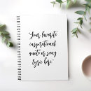 Search for song lyric notebooks Inspirational