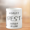 Search for worlds best father in law mugs For him