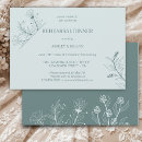 Search for wild flower dinner invitations Elegant modern floral