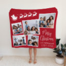 Search for christmas santa sleigh blankets Red