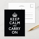Search for keep calm postcards Carry