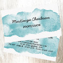 Search for turquoise business cards Artistic