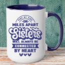 Search for sisters by heart mugs Typography