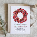 Search for christmas engagement party invitations Wreath