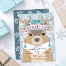 Search for reindeer birthday invitations Cute
