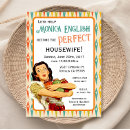 Search for pin up bridal shower invitations Retro