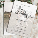 Search for modern suite wedding invitations Minimalist