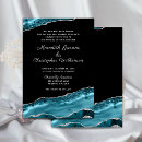 Search for teal blue and silver wedding invitations Marble