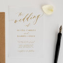 Search for gold acrylic wedding invitations Simple