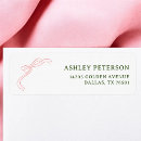 Search for green ribbon return address labels Vintage