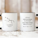 Search for taurus zodiac coffee mugs Black and white