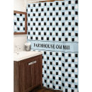 Search for farmhouse shower curtains Black