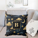 Search for moon and stars cushions Blue