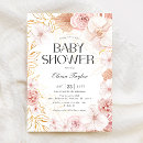 Search for tropical flowers baby shower invitations Pampas grass