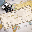Search for plane ticket wedding invitations Vintage