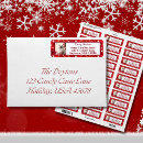 Search for red cat return address labels Festive