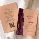 Search for burgundy and peach invitations Elegant