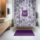 Search for purple shower curtains Monogrammed