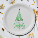 Search for modern christmas tree plates Festive