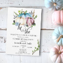 Search for halloween gender reveal invitations Watercolor