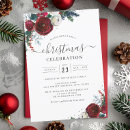Search for silver christmas invitations Watercolor