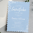 Search for snowflakes baby boy shower invitations Elegant