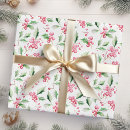 Search for pink holly berries wrapping paper Festive