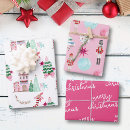 Search for village christmas wrapping paper Cute