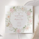 Search for baby girl christening invitations Pink