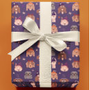 Search for puppy dog wrapping paper Purple